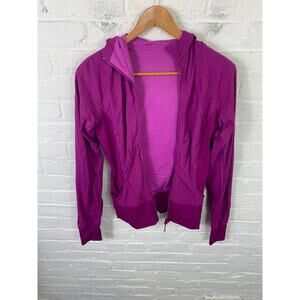 Lululemon Women's Full Zip in Flux Hooded Reversible Jacket Stretch Pink Size 6